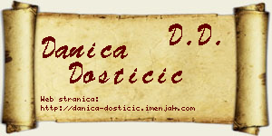 Danica Dostičić vizit kartica